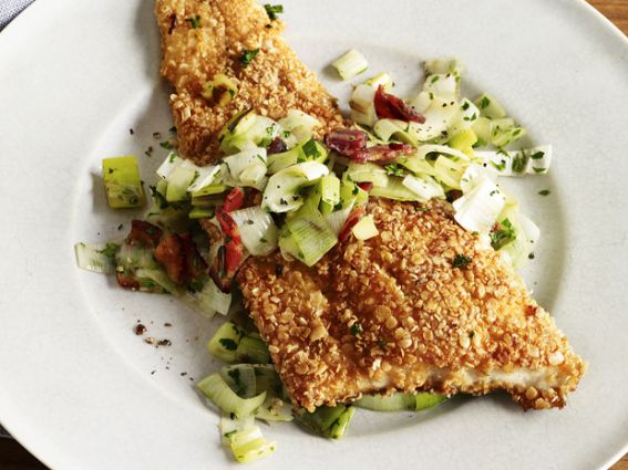Healty Oatmeal Crusted Trout 