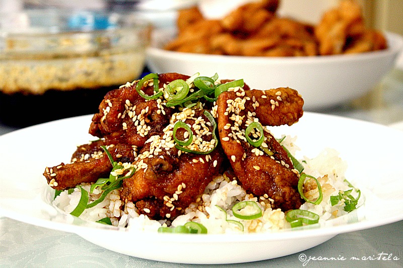 Korean Style Sesame Chicken Wings